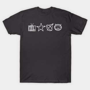 U2 - Zoo TV Symbols - White T-Shirt